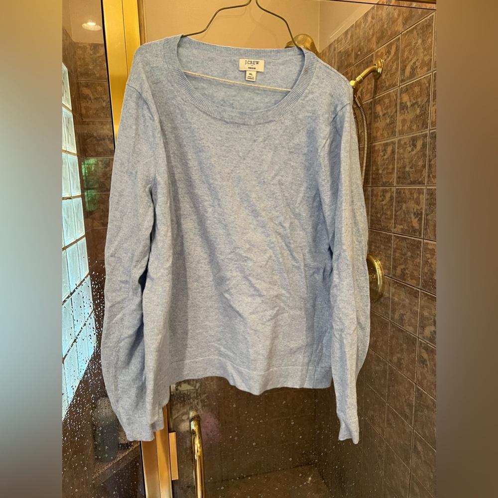 J Crew Teddie sweater. XL. Powder blue.